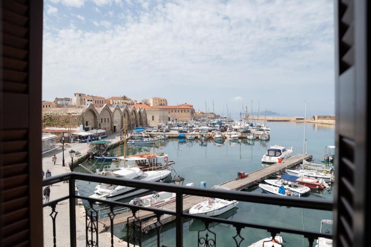 Destino Home Overlooking The Venetian Port Of Chania La Canea Esterno foto